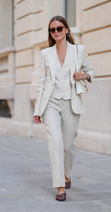 linen suit